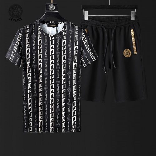 Versace Tracksuits Short Sleeved For Men #857973 $60.00 USD, Wholesale Replica Versace Tracksuits