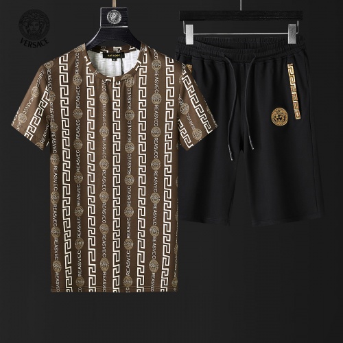 Versace Tracksuits Short Sleeved For Men #857974 $60.00 USD, Wholesale Replica Versace Tracksuits