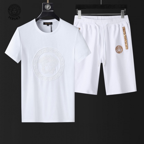 Versace Tracksuits Short Sleeved For Men #857983 $60.00 USD, Wholesale Replica Versace Tracksuits