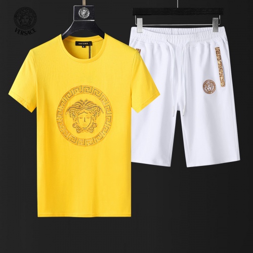 Versace Tracksuits Short Sleeved For Men #857984 $60.00 USD, Wholesale Replica Versace Tracksuits