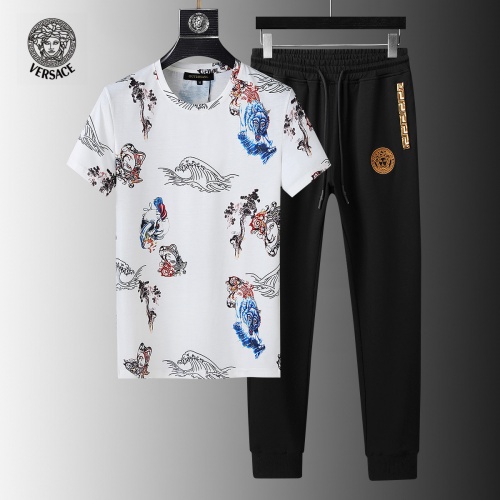Versace Tracksuits Short Sleeved For Men #858077 $64.00 USD, Wholesale Replica Versace Tracksuits