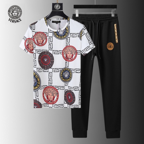 Versace Tracksuits Short Sleeved For Men #858079 $64.00 USD, Wholesale Replica Versace Tracksuits