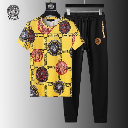 Versace Tracksuits Short Sleeved For Men #858081 $64.00 USD, Wholesale Replica Versace Tracksuits