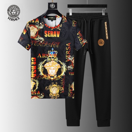 Versace Tracksuits Short Sleeved For Men #858090 $64.00 USD, Wholesale Replica Versace Tracksuits