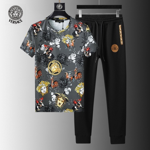 Versace Tracksuits Short Sleeved For Men #858099 $64.00 USD, Wholesale Replica Versace Tracksuits