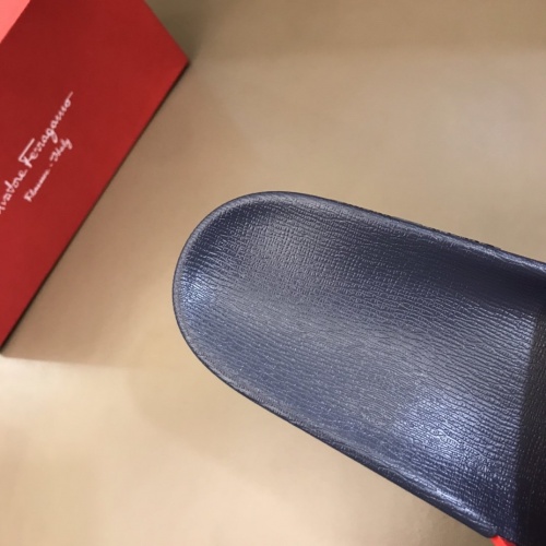 Replica Ferragamo Slippers For Men #858158 $45.00 USD for Wholesale