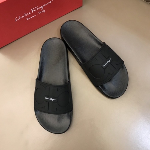 Ferragamo Slippers For Men #858159 $45.00 USD, Wholesale Replica Salvatore Ferragamo Slippers