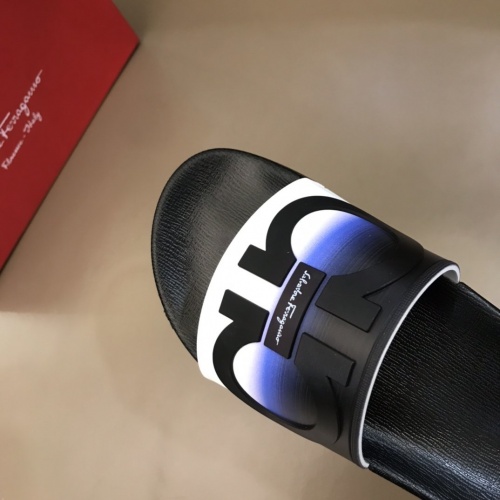 Replica Ferragamo Slippers For Men #858162 $45.00 USD for Wholesale
