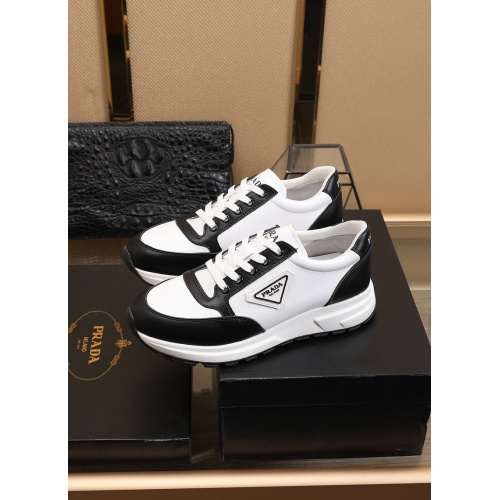 Replica Prada Casual Shoes For Men #858205 $92.00 USD for Wholesale