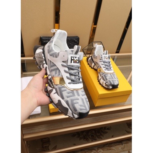 Replica Fendi Casual Shoes For Men #858227 $88.00 USD for Wholesale