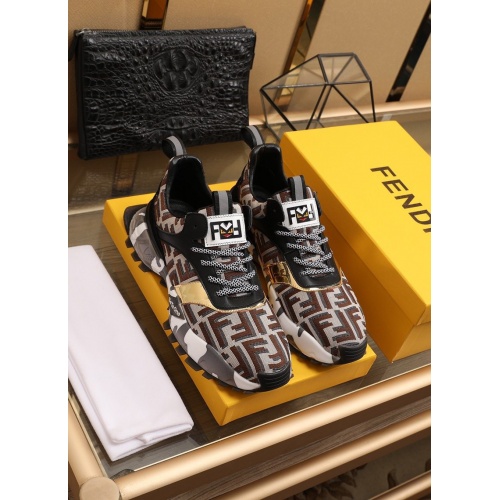 Replica Fendi Casual Shoes For Men #858228 $88.00 USD for Wholesale