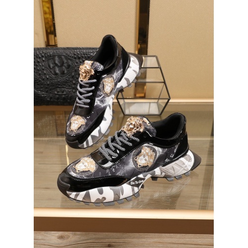 Versace Casual Shoes For Men #858233 $88.00 USD, Wholesale Replica Versace Casual Shoes
