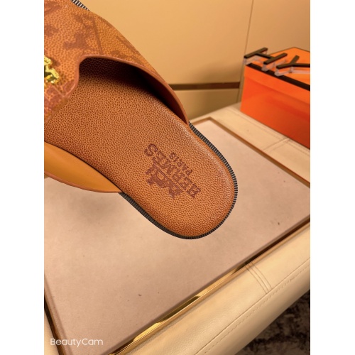 Replica Hermes Slippers For Men #858331 $48.00 USD for Wholesale