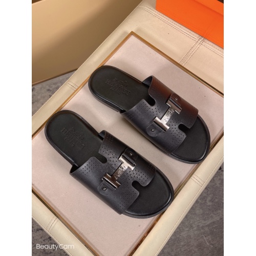 Replica Hermes Slippers For Men #858332 $48.00 USD for Wholesale