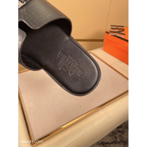 Replica Hermes Slippers For Men #858332 $48.00 USD for Wholesale