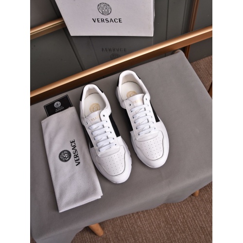 Replica Versace Casual Shoes For Men #858382 $80.00 USD for Wholesale