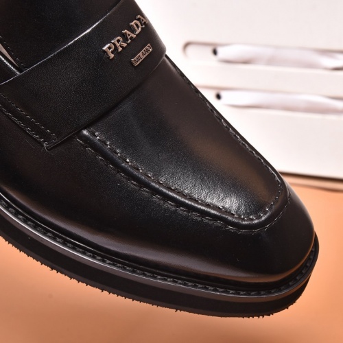 Replica Prada Leather Shoes For Men #858407 $122.00 USD for Wholesale