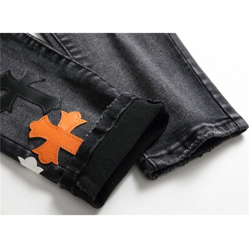 Replica Chrome Hearts Jeans For Men #858441 $48.00 USD for Wholesale