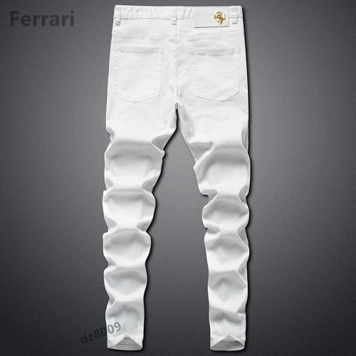Replica Ferrari Jeans For Men #858453 $48.00 USD for Wholesale