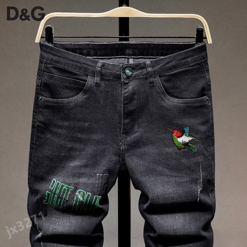 Replica Dolce & Gabbana D&G Jeans For Men #858464 $40.00 USD for Wholesale