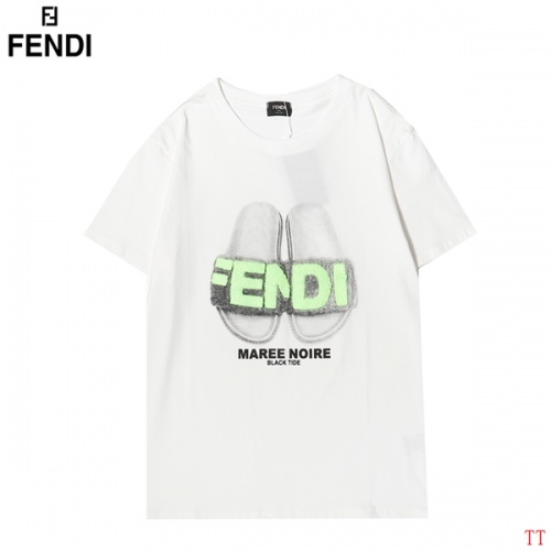 Fendi T-Shirts Short Sleeved For Men #858519 $27.00 USD, Wholesale Replica Fendi T-Shirts