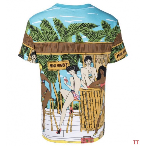 Replica Moschino T-Shirts Short Sleeved For Men #858568 $29.00 USD for Wholesale