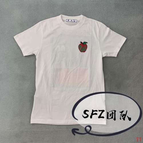 Replica Off-White T-Shirts Short Sleeved For Men #858586 $29.00 USD for Wholesale