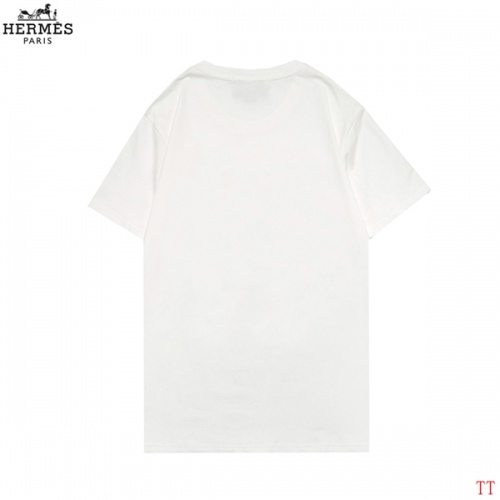 Replica Hermes T-Shirts Short Sleeved For Men #858617 $29.00 USD for Wholesale