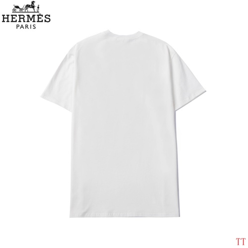 Replica Hermes T-Shirts Short Sleeved For Men #858618 $29.00 USD for Wholesale