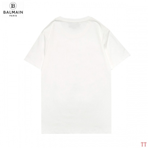 Replica Balmain T-Shirts Short Sleeved For Men #858627 $27.00 USD for Wholesale