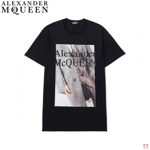 Alexander McQueen T-shirts Short Sleeved For Men #858639 $27.00 USD, Wholesale Replica Alexander McQueen T-shirts