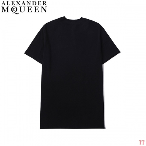 Replica Alexander McQueen T-shirts Short Sleeved For Men #858639 $27.00 USD for Wholesale