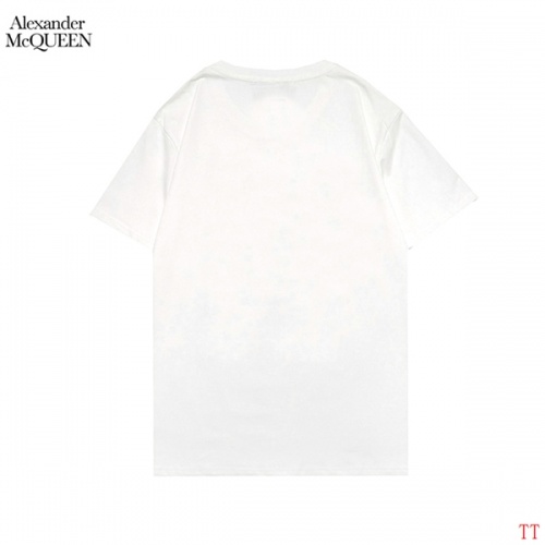 Replica Alexander McQueen T-shirts Short Sleeved For Men #858643 $27.00 USD for Wholesale