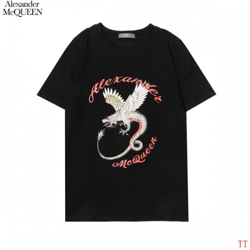 Alexander McQueen T-shirts Short Sleeved For Men #858644 $27.00 USD, Wholesale Replica Alexander McQueen T-shirts