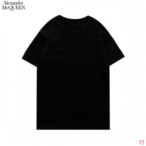 Replica Alexander McQueen T-shirts Short Sleeved For Men #858644 $27.00 USD for Wholesale