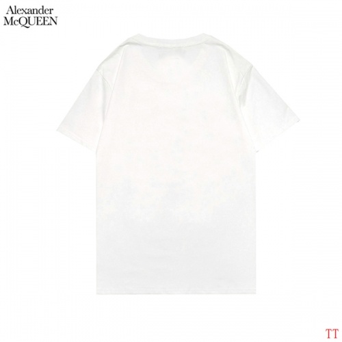 Replica Alexander McQueen T-shirts Short Sleeved For Men #858645 $27.00 USD for Wholesale