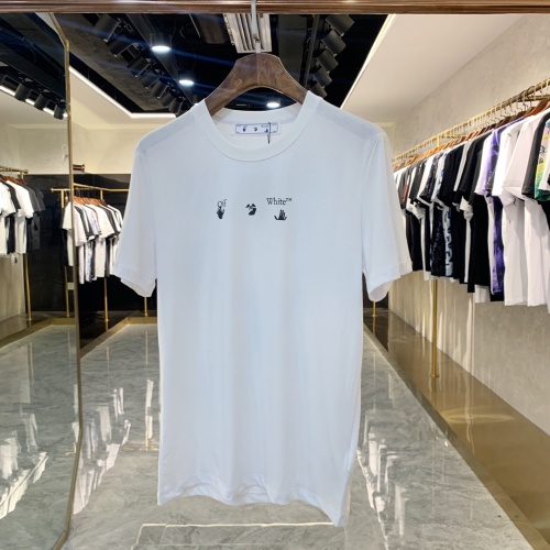 Off-White T-Shirts Short Sleeved For Men #858673 $41.00 USD, Wholesale Replica Off-White T-Shirts