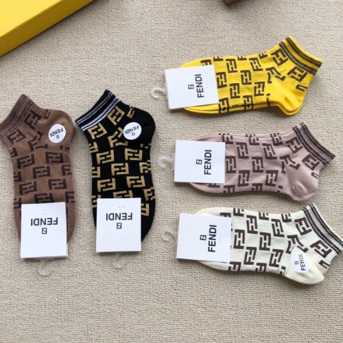 Replica Fendi Socks #858751 $25.00 USD for Wholesale