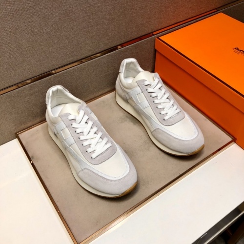 Replica Hermes Casual Shoes For Men #858855 $122.00 USD for Wholesale
