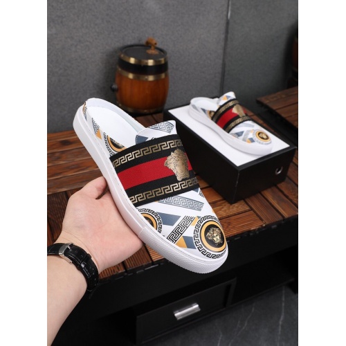 Replica Versace Slippers For Men #858985 $72.00 USD for Wholesale