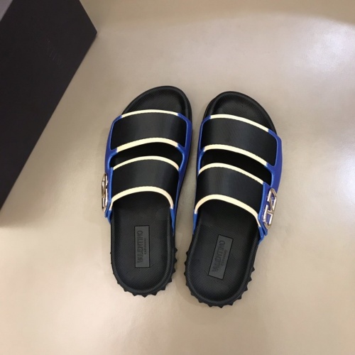 Replica Valentino Slippers For Men #859055 $68.00 USD for Wholesale