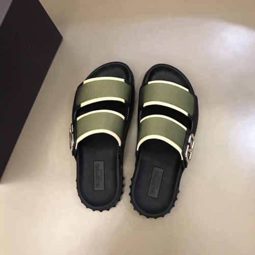 Replica Valentino Slippers For Men #859057 $68.00 USD for Wholesale
