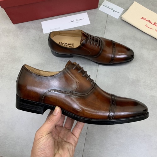 Ferragamo Leather Shoes For Men #859318 $88.00 USD, Wholesale Replica Salvatore Ferragamo Leather Shoes