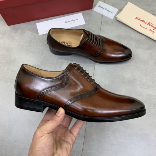 Ferragamo Leather Shoes For Men #859322 $88.00 USD, Wholesale Replica Salvatore Ferragamo Leather Shoes
