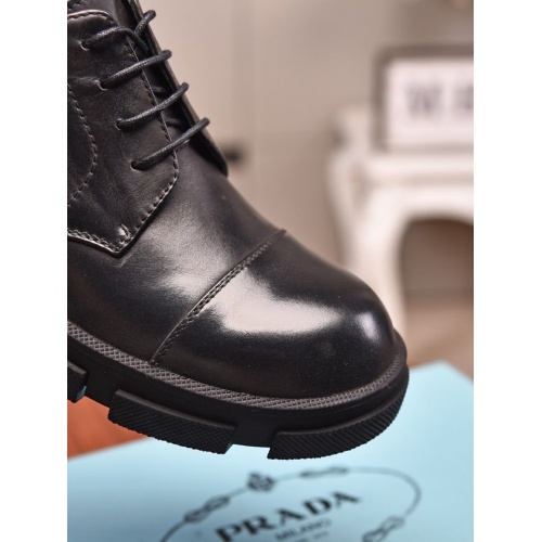 Replica Prada Leather Shoes For Men #859360 $85.00 USD for Wholesale