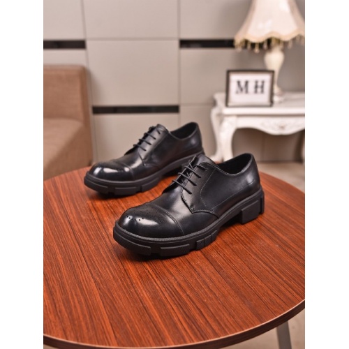 Prada Leather Shoes For Men #859363 $85.00 USD, Wholesale Replica Prada Leather Shoes