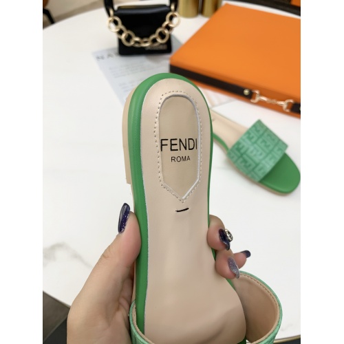 Replica Fendi Slippers For Women #859380 $73.00 USD for Wholesale