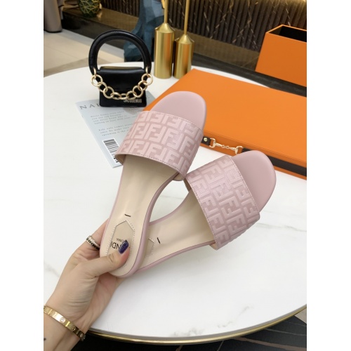 Replica Fendi Slippers For Women #859387 $73.00 USD for Wholesale