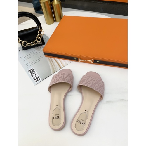 Replica Fendi Slippers For Women #859387 $73.00 USD for Wholesale