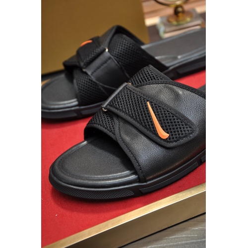 Replica Fendi Slippers For Men #859543 $52.00 USD for Wholesale